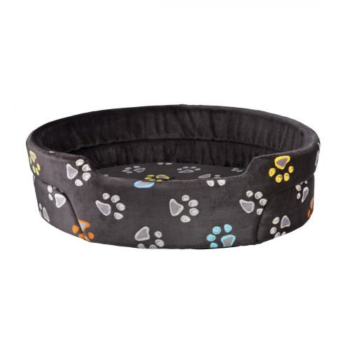 Лежак Trixie Jimmy для собак з лапками пінопластова підкладка сіро-коричневий плюш 45х35 см Київ - фото 1