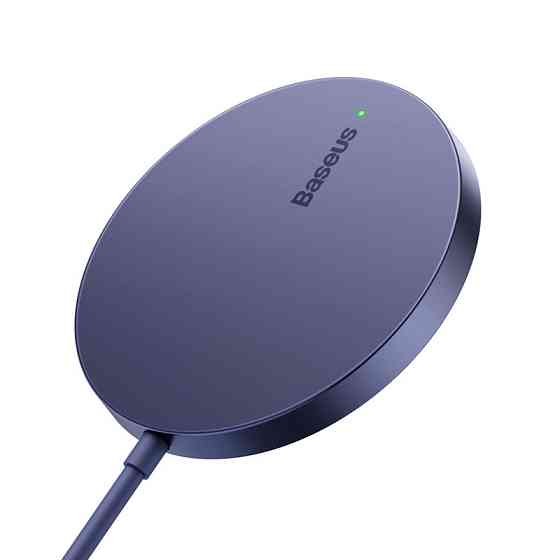Бездротовий зарядний пристрій Baseus Simple Mini3 Magnetic Wireless Charger 15W Dusty Purple Київ