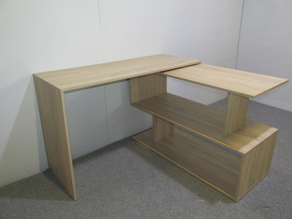 Стіл комп'ютерний поворотний з полицями М-ЗОН Джеко 1200 Антрацит (MZN-031033) Львів - фото 2