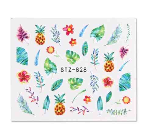 На ногти наклейки растительные - размер наклейки 6*5см, инструкция по применению есть в описании Киев