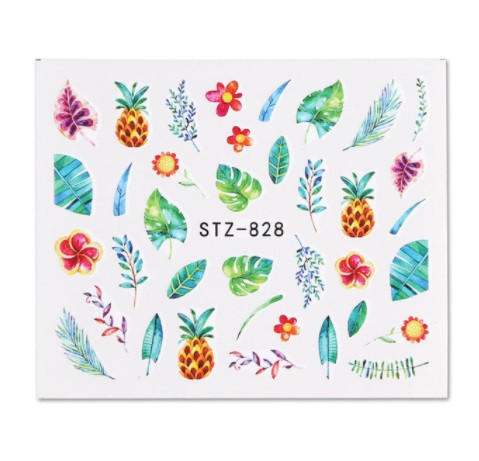 На ногти наклейки растительные - размер наклейки 6*5см, инструкция по применению есть в описании Киев - изображение 1