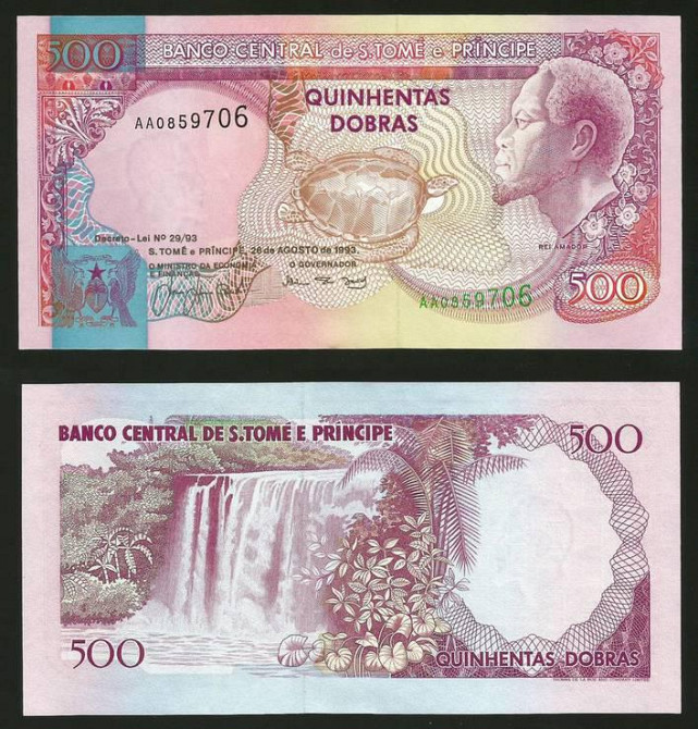 Сан - Томе и Принсипи 500 dobras 1993 Pick 63 UNC Полтава - изображение 1