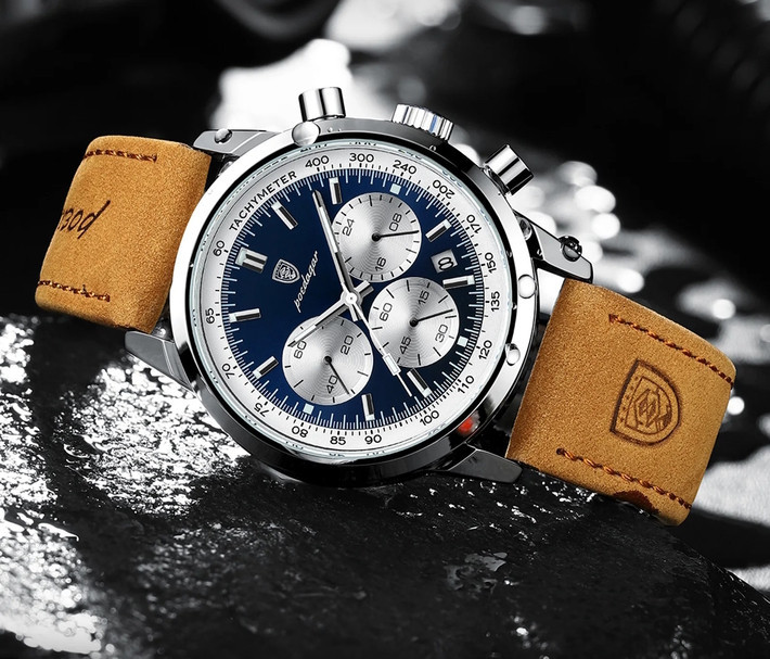 Часы мужские наручные Poedagar Innova Sky Blue (2 ремешка) Киев - изображение 3