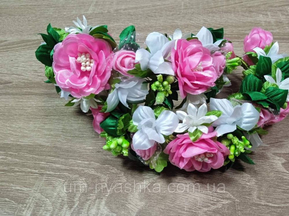 Віночок з квітами "5 троянд зелений" Кривий Ріг - фото 3