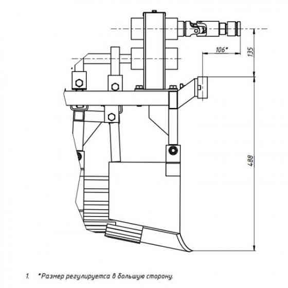 Картоплекопач вібраційний Zirka-105 під вал ОП (без карданного валу) (КК17) Харків