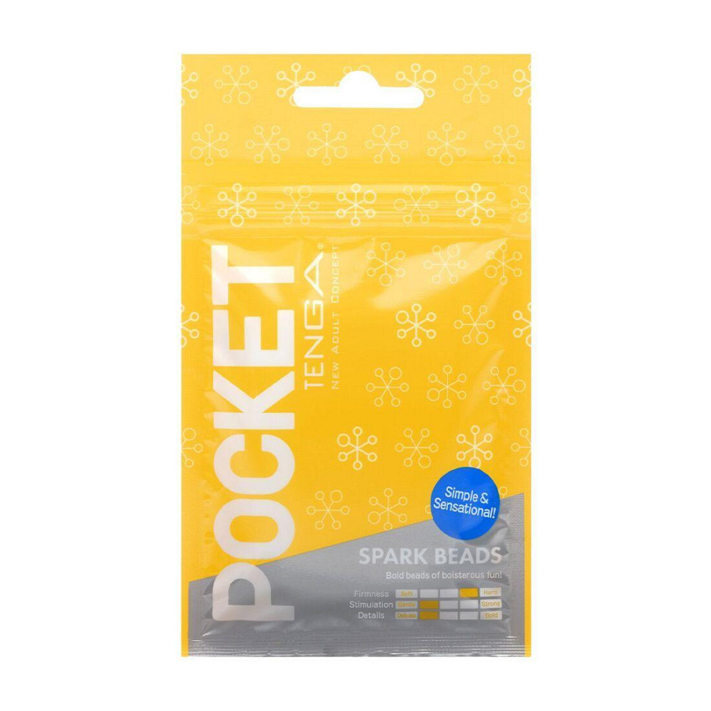 Мастурбатор TENGA Pocket Spark Beads Sex Aura Київ - фото 1