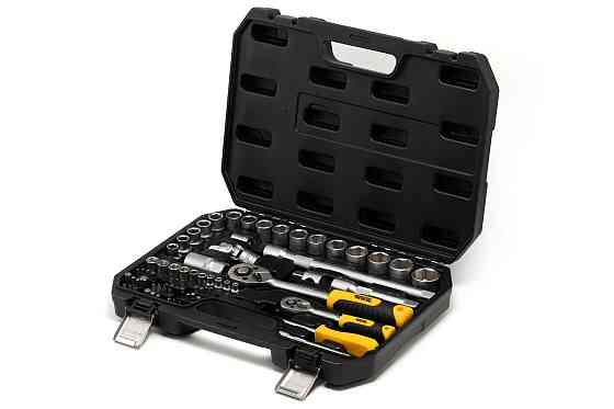 MASTERTOOL Набір інструментів MASTERTOOL ¼"&½" 72 шт 4-13 мм 10-27 мм CrV кейс з металевими зам Киев