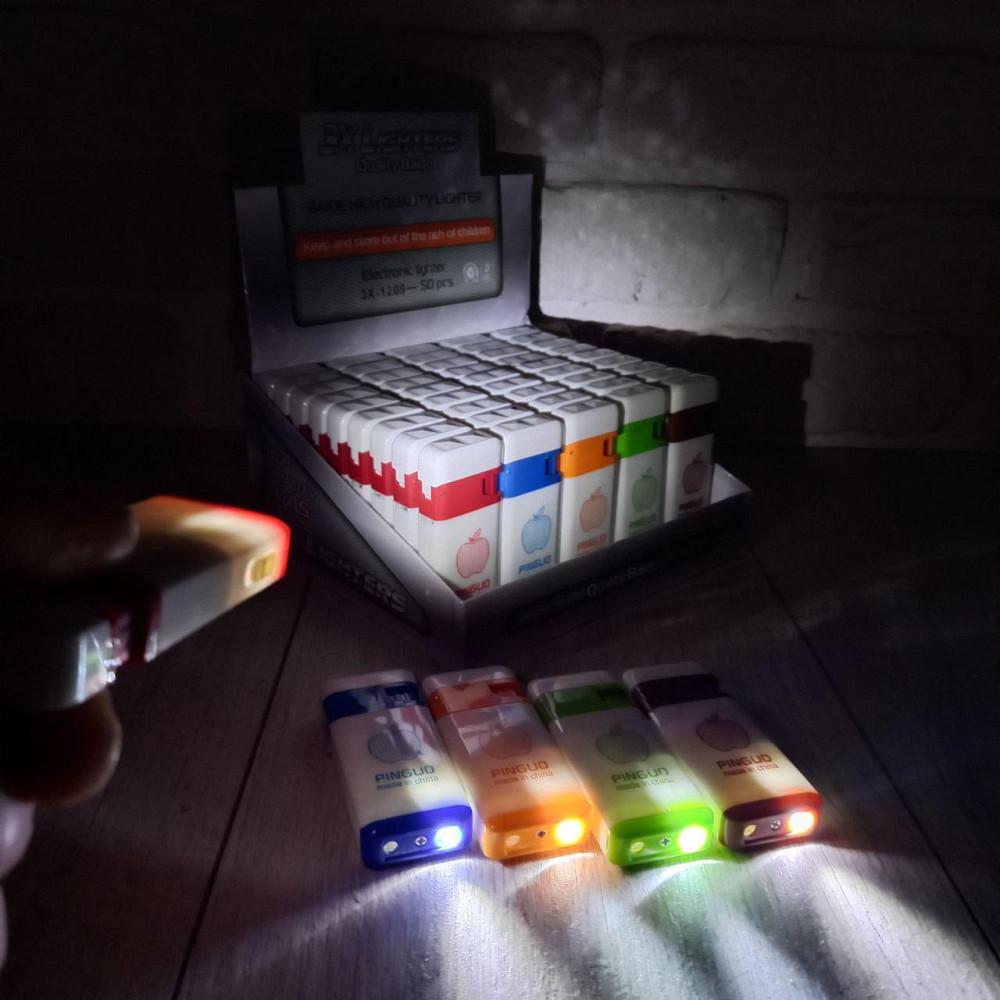 Зажигалка с фонарем турбо-пламя с Крышкой Turbo пламя игла уп/50шт Харьков - изображение 8