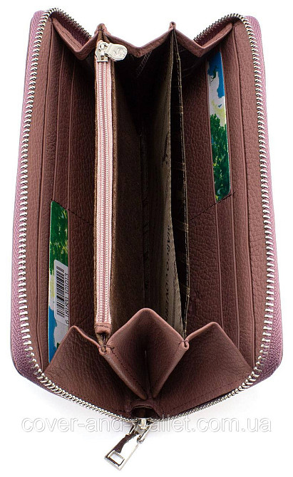 Женский пудровый кошелёк клатч на молнии из натуральной кожи Marco Coverna MC-7002-6 Киев - изображение 7