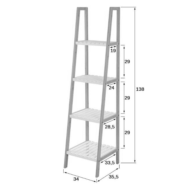 Етажерка для ванної "Жанарія" сієна-зефір Миколаїв - фото 2