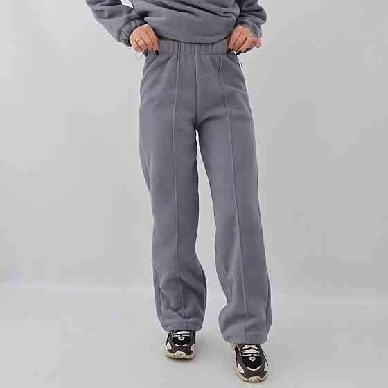 Жіночий теплий костюм (толстовка+штани палаццо)  Сіро-блакитний Кам'янець-Подільський