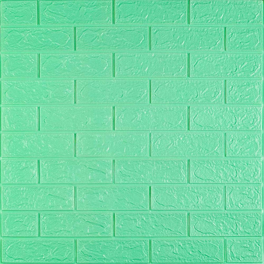 3D панель самоклеющаяся 700x770x3мм кирпич Мята (012-3) SW-00000233 Киев - изображение 1