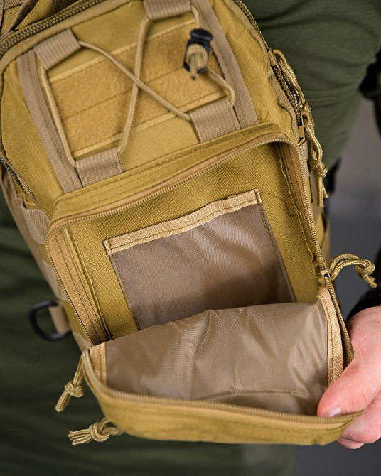 Тактична сумка нагрудна triada кайот Одеса - фото 5