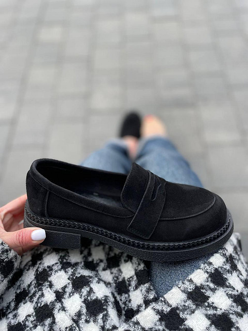 Zemira Туфлі жіночі ZEMIRA Астра/миндаль чорні (весна-осінь, замша натуральна) (5798) Коломия - фото 9