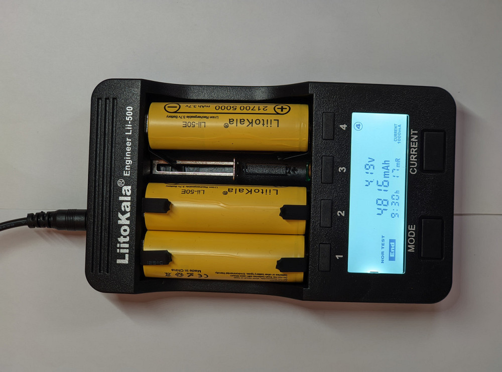 Аккумулятор Liitokala 21700 Lii-50Е 3.7V 5000mAh с выводами под пайку (Желтый) Винница - изображение 5