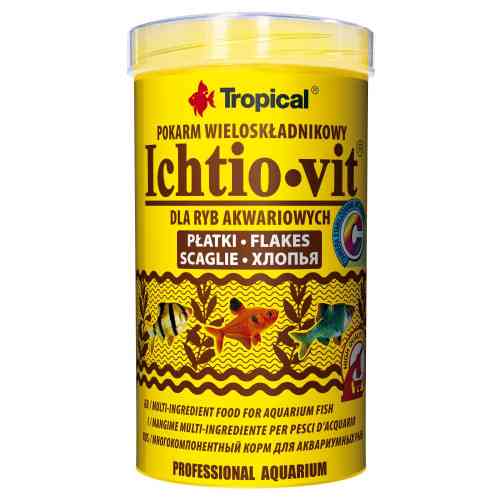 Корм Tropical Ichtio-Vit для всех аквариумных рыб хлопья 50 г/250 мл Киев