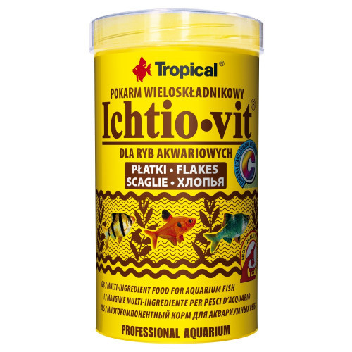 Корм Tropical Ichtio-Vit для всех аквариумных рыб хлопья 50 г/250 мл Киев - изображение 1