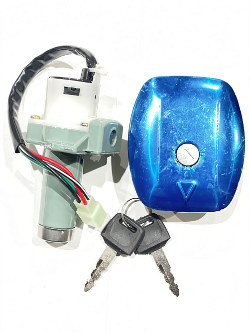 Замок зажигания (комплект) Зубр (овальная крышка бака) Мукачево - изображение 1