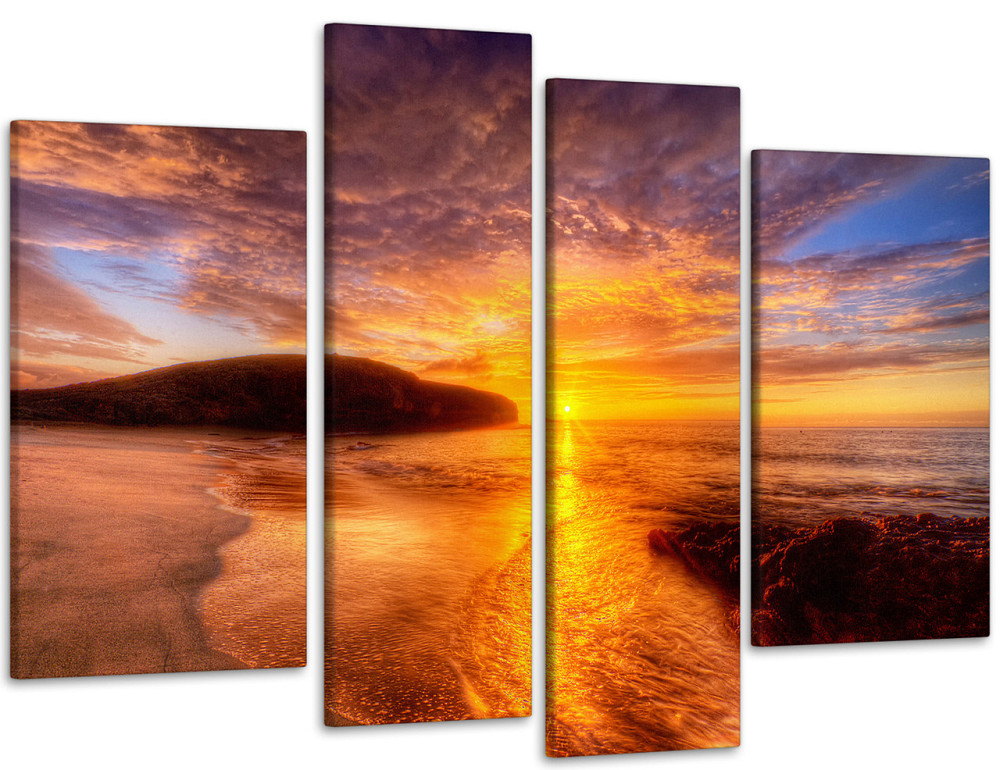 Модульная картина Пляж Закат Art-2_4 99x140 см Киев - изображение 1
