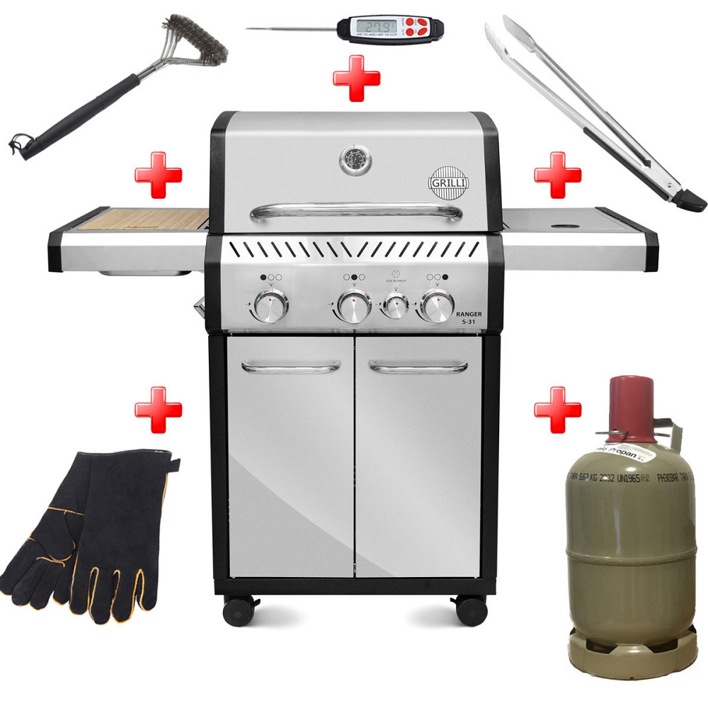 Газовый гриль Ranger 31 + набор необходимых аксессуаров GRILLI 777243-set Код: 013224 Ровно - изображение 1