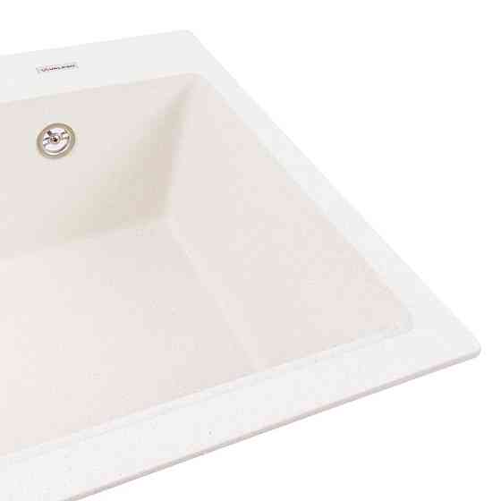 VALESO Гранітна мийка для кухні VALESO NIKA 7545 матова Біла в крапку Киев