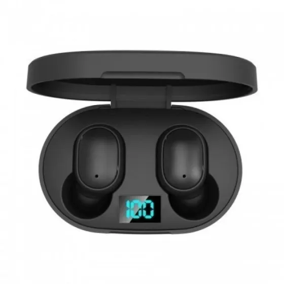 Бездротові Навушники E6S з Led Дисплеєм Bluetooth 5.1 Чорні Запоріжжя