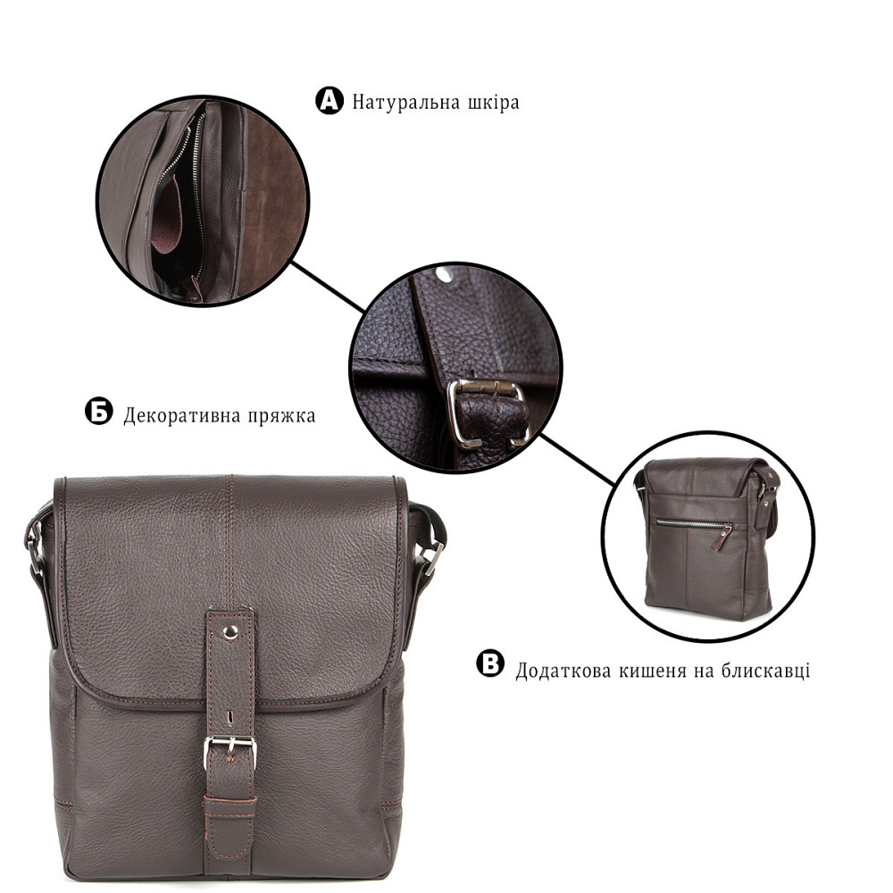 Сумка Коричневая (SHVIGEL) Киев - изображение 17