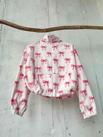 Женская стильная теплая худи с принтом на флисе Одесса