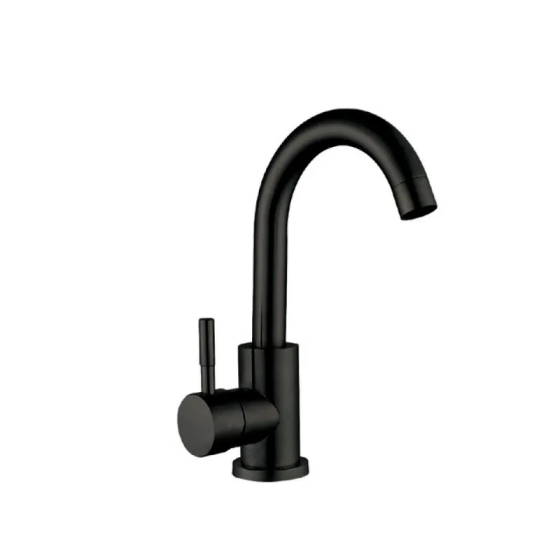 Черный смеситель для умывальника Champion SUS-011-B из нержавеющей стали SUS304 (CH0346) Харьков