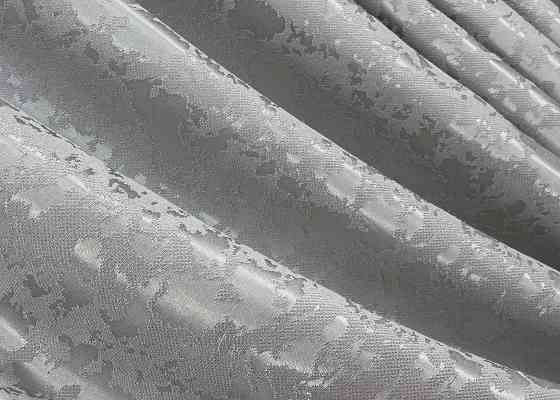 Комплект штор VR-Textil Льон Мармур 100х270 2шт і Тюль 400х270 1263ш-1400т Світло-сірий з білим 71-133/2 Київ