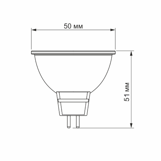 Лампа MR16e 8W GU5.3 4100К 220V LED Videx Житомир