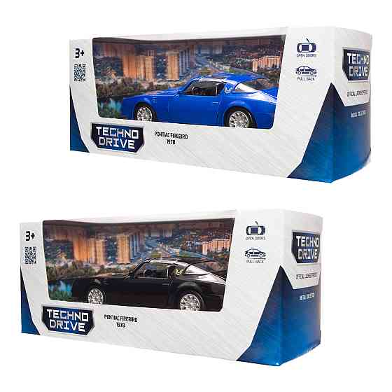 Автомодель - Pontiac Firebird 1978 (чорний, синій) Днепр