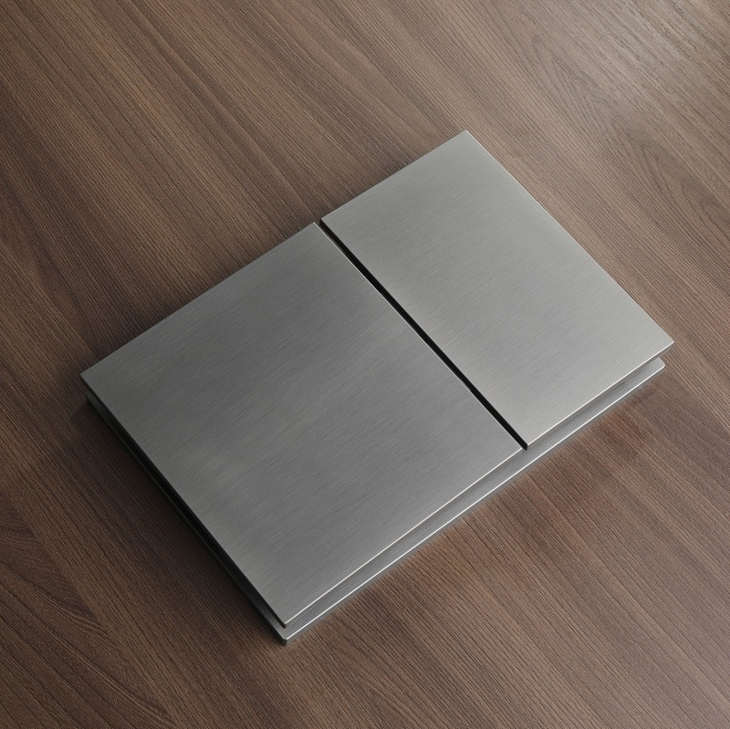 Панель змиву Koer KT-0610-07 240x160x32mmmm пластикова, кнопка квадратна (колір графіт) (KR6138)   ( 21709 ) Харьков - изображение 2