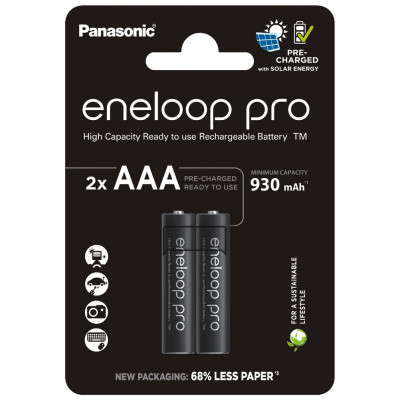 Аккумулятор Panasonic AAA Eneloop 930mAh Pro NI-MH * 2 (BK-4HCDE/2CP) Винница - изображение 1