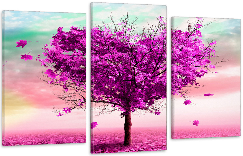 Модульная картина в гостиную / спальню Рожеве дерево  Art-608_3 100x150 см Киев - изображение 1