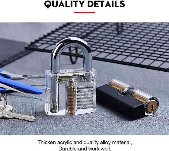 Прозорий замок для тренувань слесаря Київ