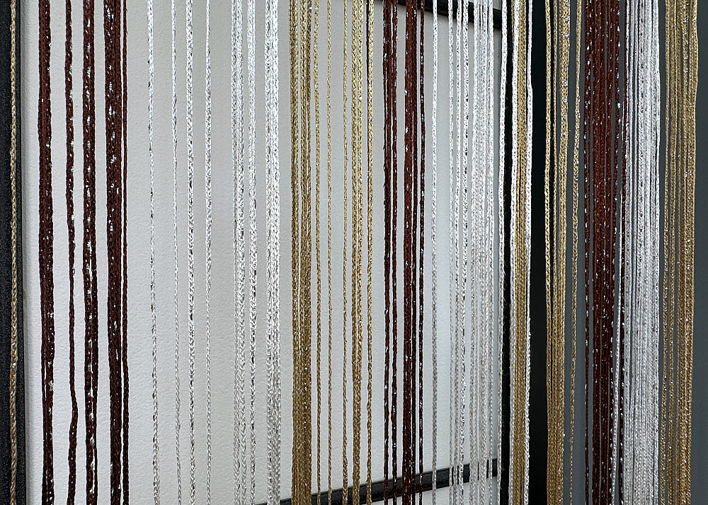 Шторы-нити с люрексом Бежевый с коричневым и белым 300х300см 1 шт (61-109) Киев - изображение 7