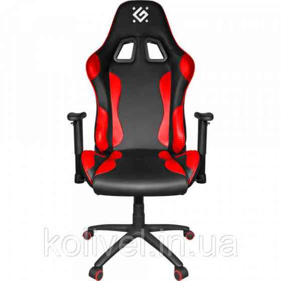 Крісло ігрове Defender Devastator CT-365, 50мм PU, Клас 4, Black/Red (64365) Київ