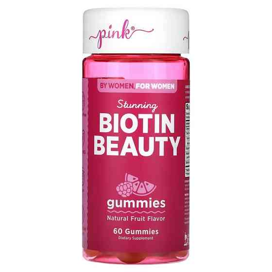 Біотин Pink Biotin Beauty (Natural Fruit), 60 Gummies Луцьк