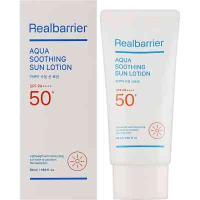 Засіб від засмаги Real Barrier Aqua Soothing Sun Lotion SPF50+PA++++ 50 мл (8809911691138) Вінниця