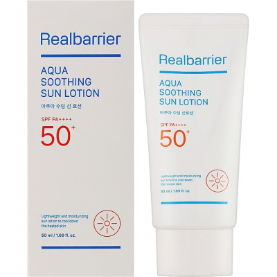 Средство от загара Real Barrier Aqua Soothing Sun Lotion SPF50+PA++++ 50 мл (8809911691138) Винница - изображение 2