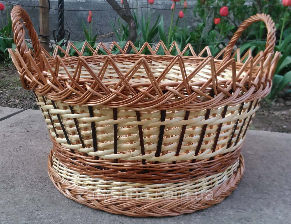 Кошик плетений з двома ручками Київ - фото 3