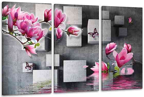 Модульная картина в гостиную / спальню   Орхідея    ART-033_3A Киев