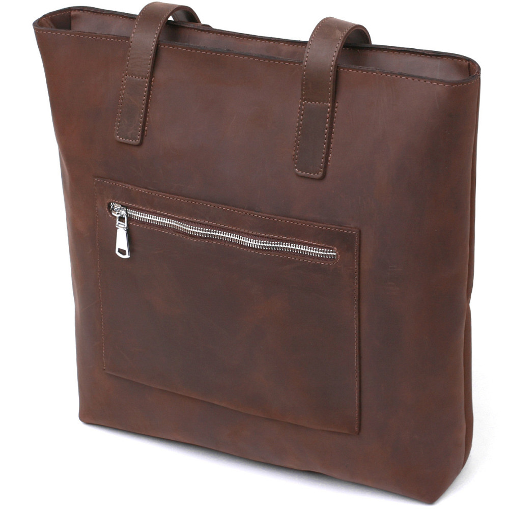 Вінтажна жіноча сумка-шоппер Shvigel 16349 Коричневий Київ - фото 10