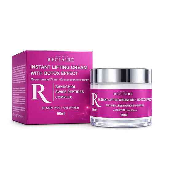 Моментальный лифтинг-крем с эффектом ботокса Lifting Cream with Botox Effect Reclaire cosmetics 50 мл Киев