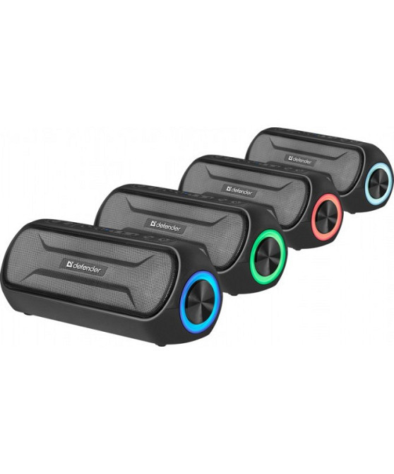 Акустична bluetooth колонка Defender Enjoy S1000 20W LED microSD USB TWS (Чорний) Вінниця - фото 5