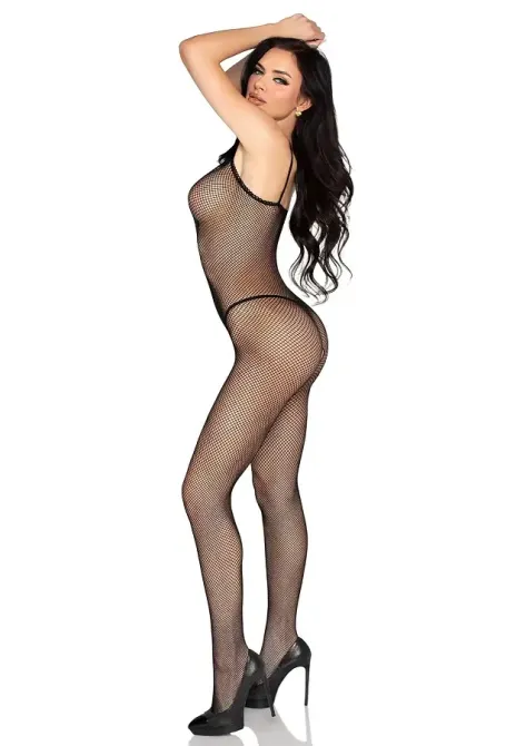 Бодистокинг Leg Avenue Crotchless Fishnet Bodystocking One Size Black Львов - изображение 4