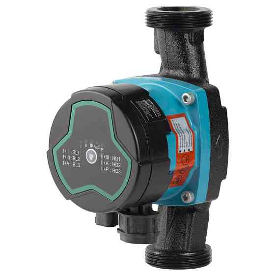 Насос циркуляційний енергозберігаючий 5-25Вт Hmax 4м Qmax 47л/хв Ø1½" 180мм + гайки Ø1" AQUATICA GPA25-4/180 Рівне