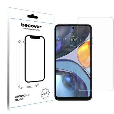 Скло захисне BeCover Motorola Moto E32s 3D Crystal Clear Glass (709734) Вінниця