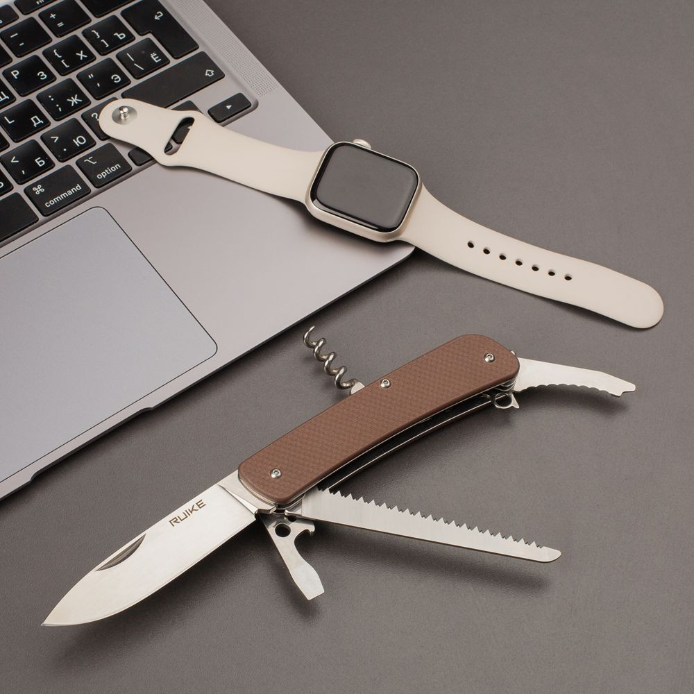 Багатофункціональний ніж Ruike Criterion Collection L32 коричневий Київ - фото 8